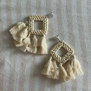 Boho Raffia Woven Earrings